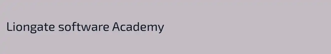 Liongate software Academy